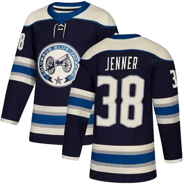 Men's Boone Jenner Columbus Blue Jackets ＃38 Authentic Navy Alternate Jersey
