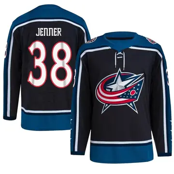 Youth Boone Jenner Columbus Blue Jackets ＃38 Authentic Black Reverse Retro 2.0 Jersey